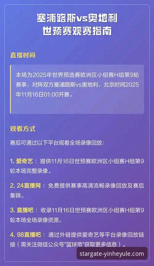 世预赛附加赛决赛完整复盘教程：从赛事数据到平台观赛体验对比分析